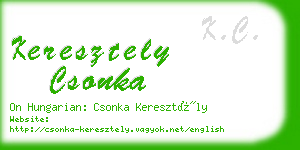 keresztely csonka business card